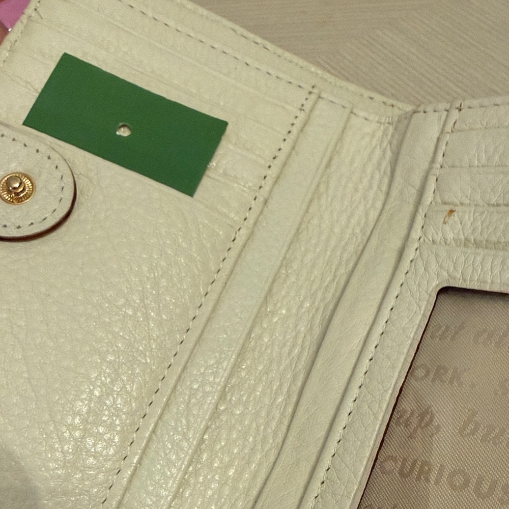 Kate Spade New York Bright Neon Pink Compact Saffiano Jules Wallet Zipper NWT - Picture 8 of 13